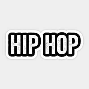 VINTAGE Hip Hop White Sticker